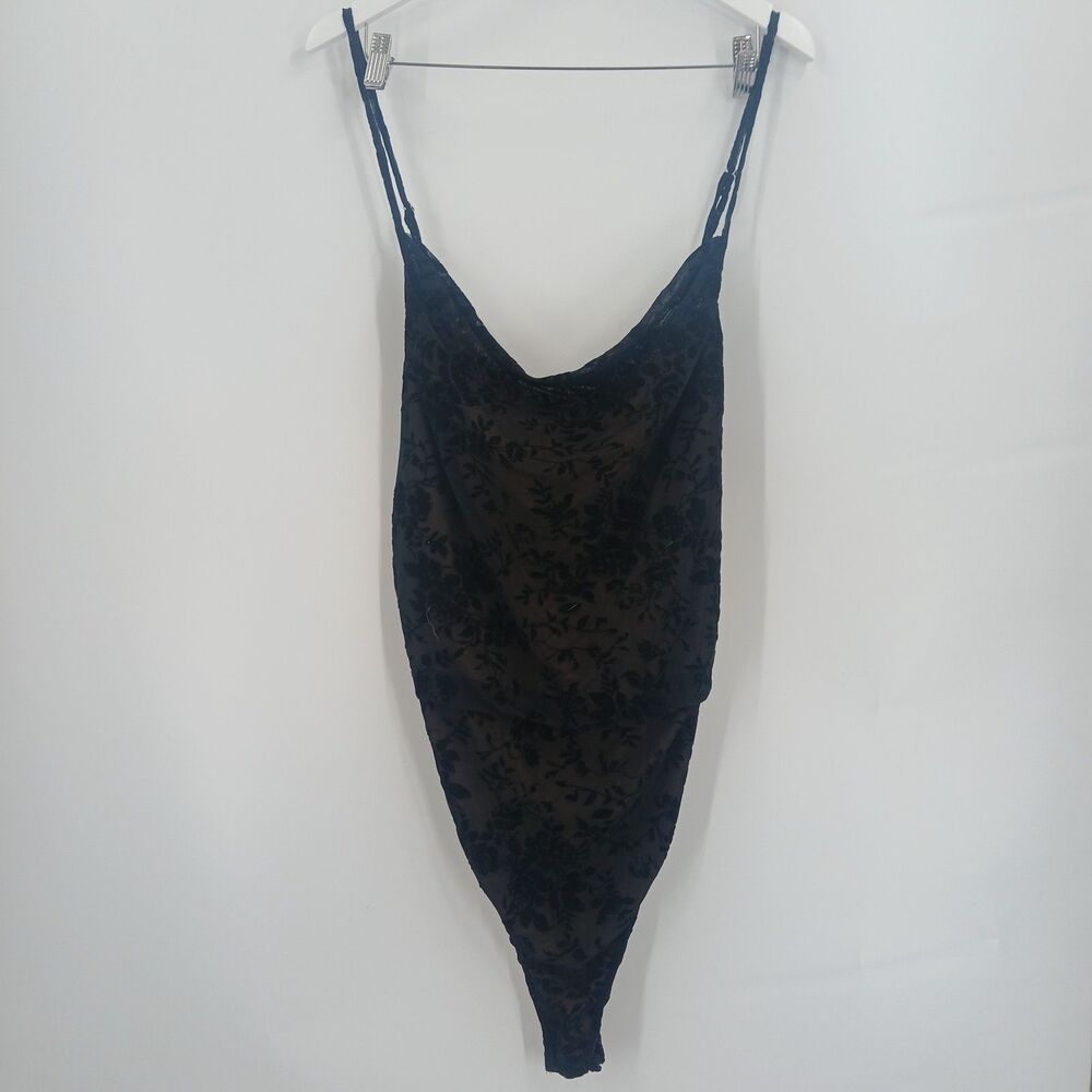 SHEIN Plus Size 7XL Black Sleeveless Bodysuit Basic Layering Bodysuit